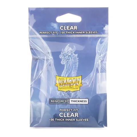 Dragon Shield Perfect Fit Thick Inner Sleeves, Clear
