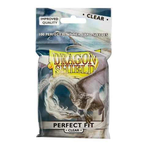 Dragon Shield Perfect Fit Sleeves, Toploading, Clear (100)