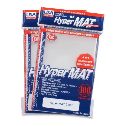 KMC Hyper Mat Sleeves, Clear (100)