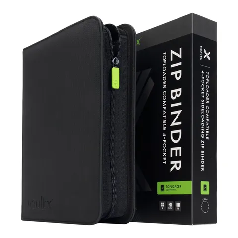 Vault X 4-Pocket Exo-Tec Toploader Compatible Zip Binder