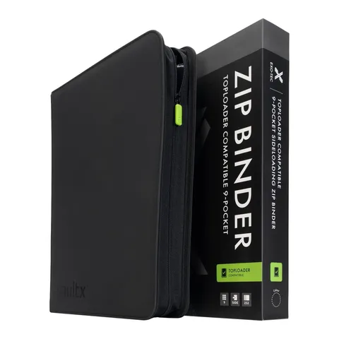 Vault X 9-Pocket Exo-Tec Toploader Compatible Zip Binder