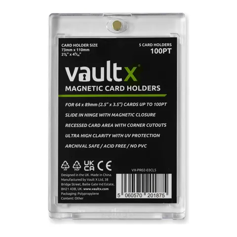 Vault X Magnetic Card Holders 100pt (5 pack)