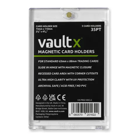 Vault X Magnetic Card Holders 35pt (5 pack)