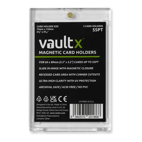 Vault X Magnetic Card Holders 55pt (5 pack)