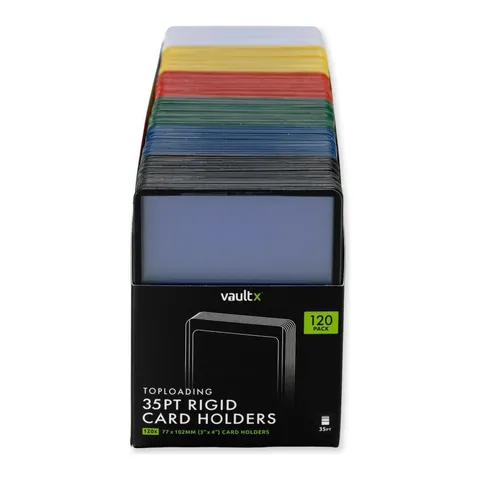 Vault X Seamless Rigid Toploaders 35pt (6 border colours)