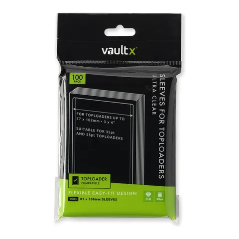 Vault X Soft Sleeves for Toploaders (100)